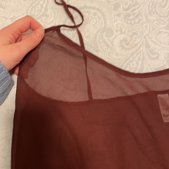 American Apparel Maroon Chiffon Tank - Picture 2 of 3
